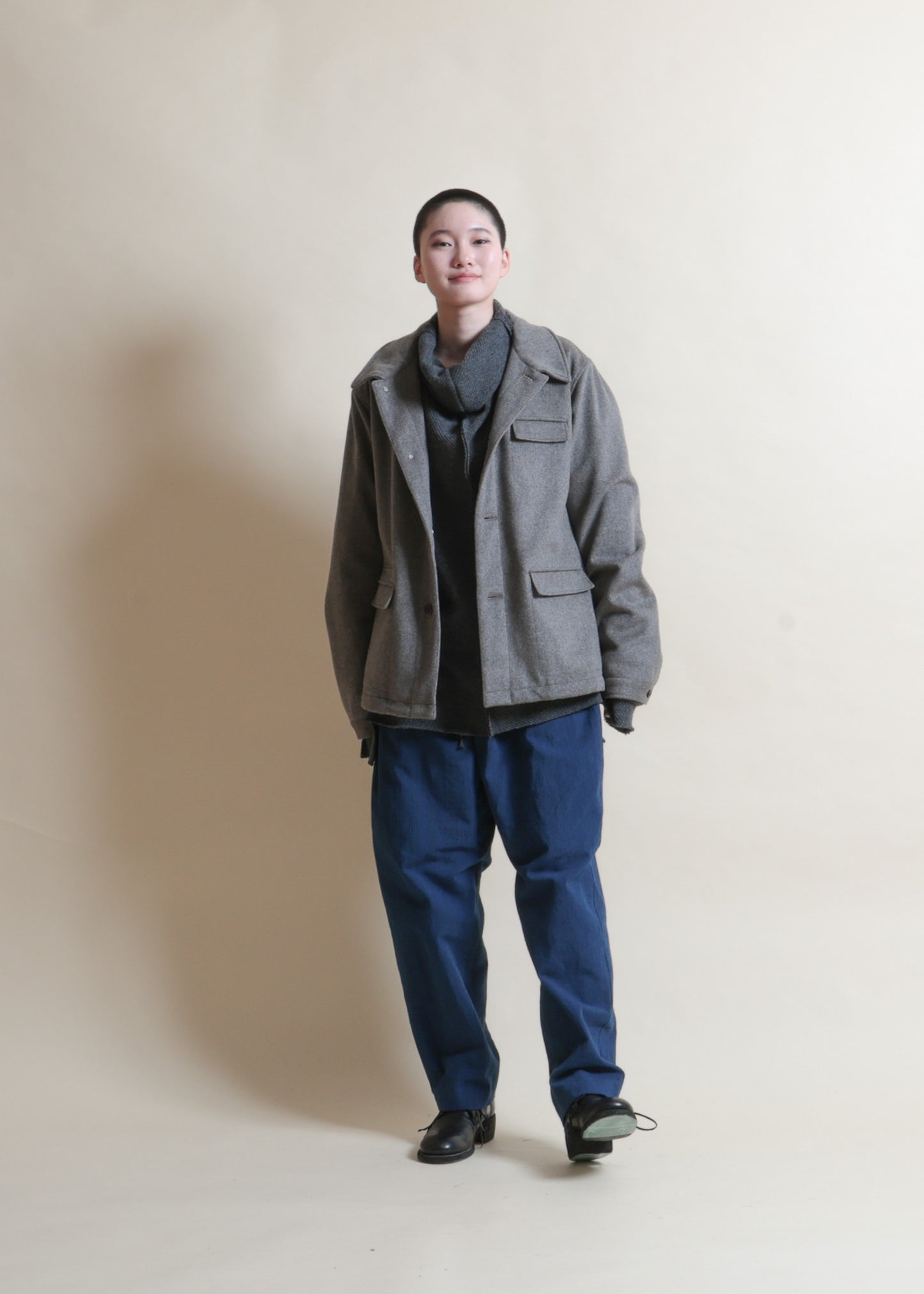 WORK-STYLE JACKET - JK57-MW19_beige gray