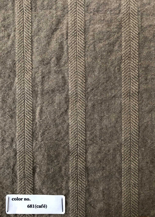 Garment Dyed Herringbone Mandarin Collar Short Blouson – Cafe / JK62H-CLI29-681