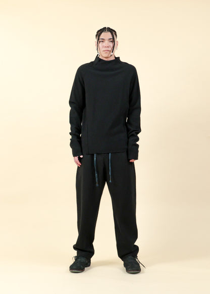 NARROW NECK LONG SLEEVE T-SHIRTS-CT66-MJ26_black