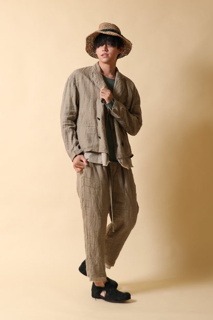 LAYERED EASY PANTS - PA101-LI25_cafe