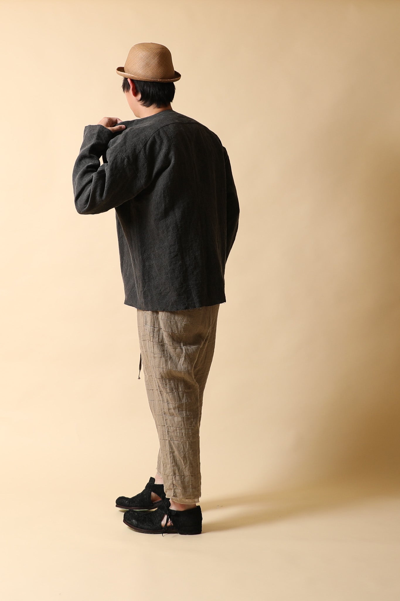 LAYERED EASY PANTS - PA101-LI25_cafe