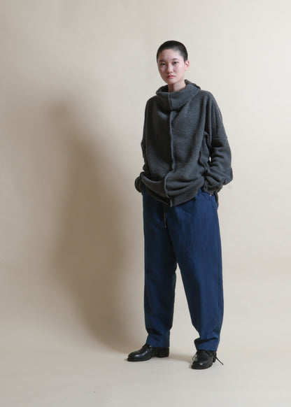 ELASTIC WAIST EASY WIDE PANTS-PA89L-LC42_indigo blue