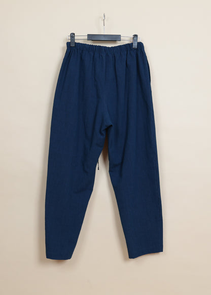 ELASTIC WAIST EASY WIDE PANTS-PA89L-LC42_indigo blue