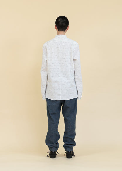 MAO COLLAR SHIRTS - SH51-LC43_white