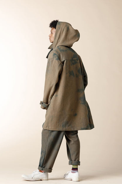 DUFFLE COAT - CO44-HW23 Khaki Green