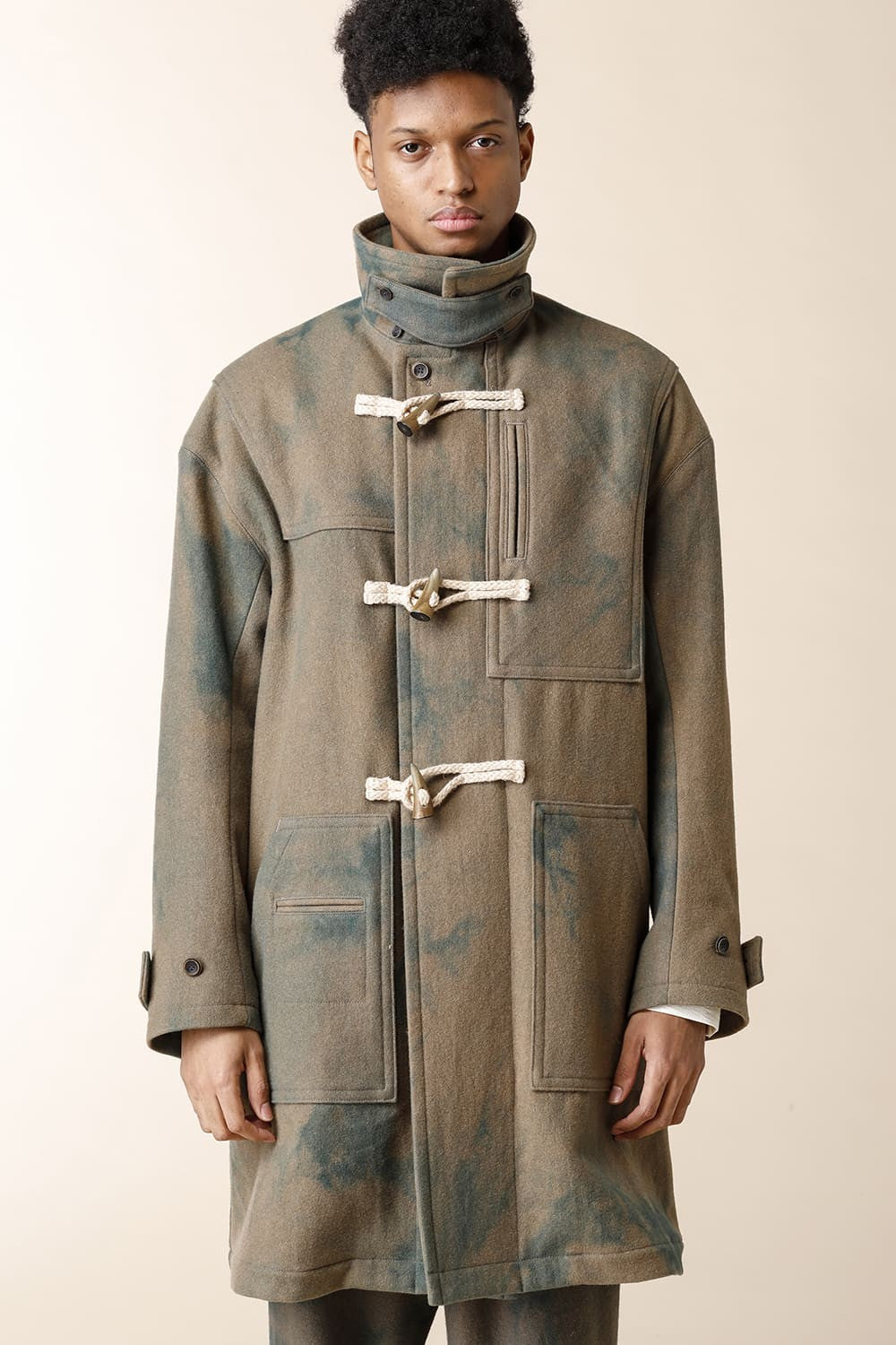 DUFFLE COAT - CO44-HW23_Khaki Beige