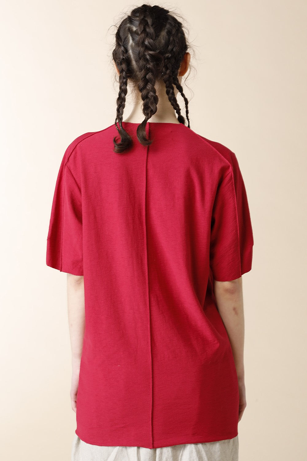 TUCK RAGLAN T-SHIRTS - CT61S-LJ41_cardinal red