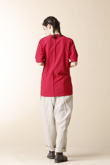 TUCK RAGLAN T-SHIRTS - CT61S-LJ41_cardinal red