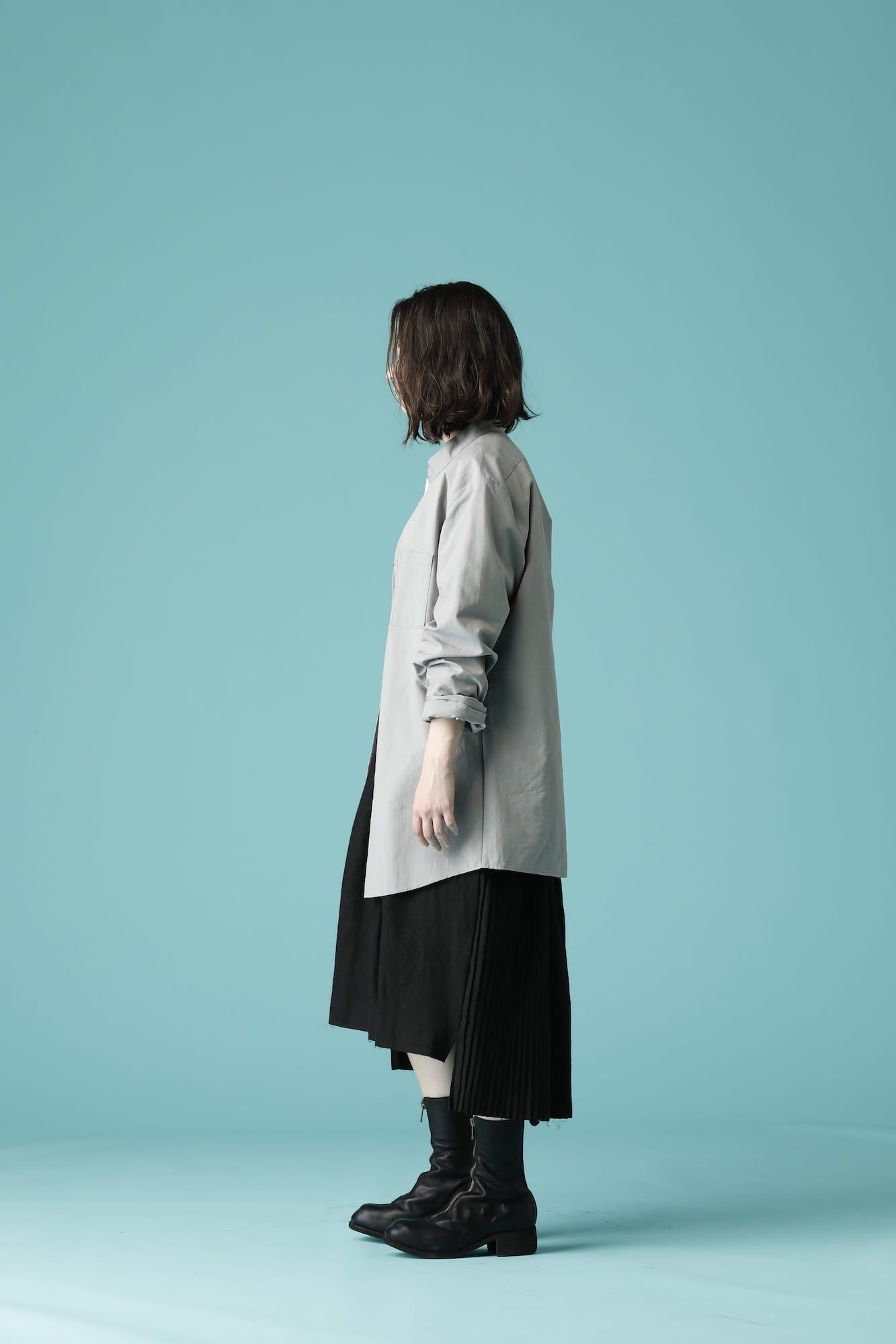 MAO COLLAR SHIRTS - SH51-CS1_gray