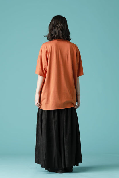 HENRY NECK T-SHIRT - CT68S-LJ43_Physalis Orange