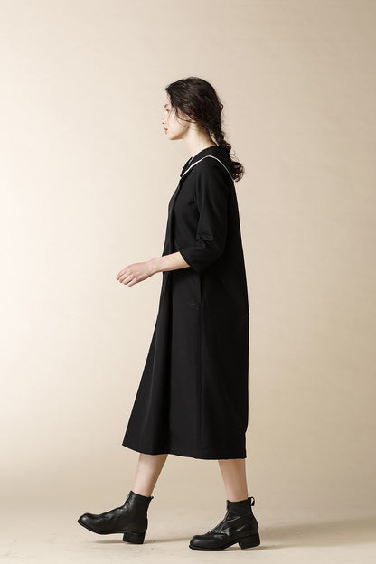 SAYLOR 3/4 LENGTH SLEEVES DRESS - OP18W-LCW8_Black