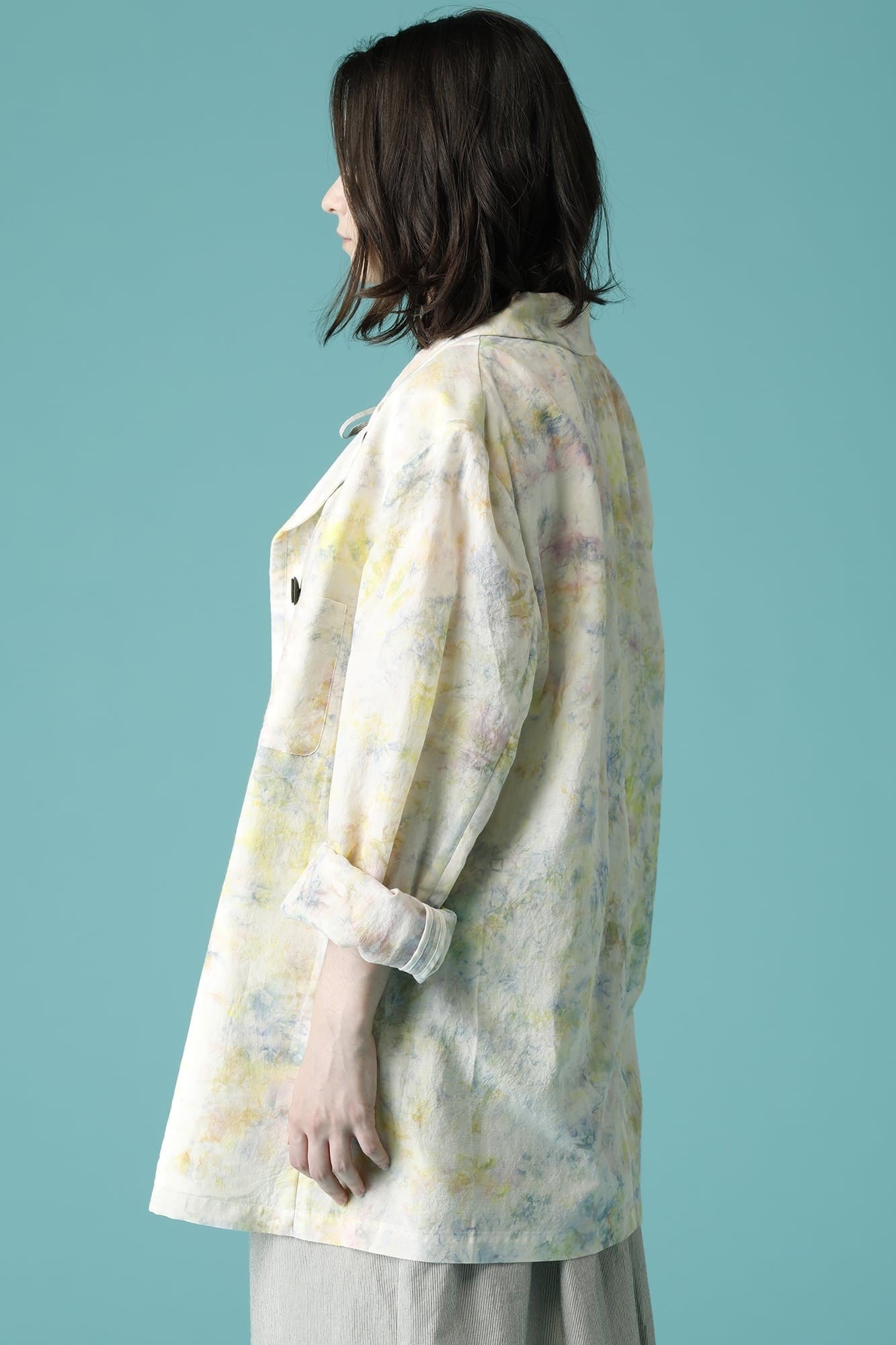 LOOSE SILHOUETTE JACKET - JK64H-CU2W_Mottled Pink