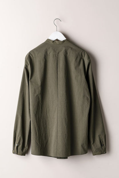 MAO COLLAR SHIRTS - SH51-LCW9_khaki green